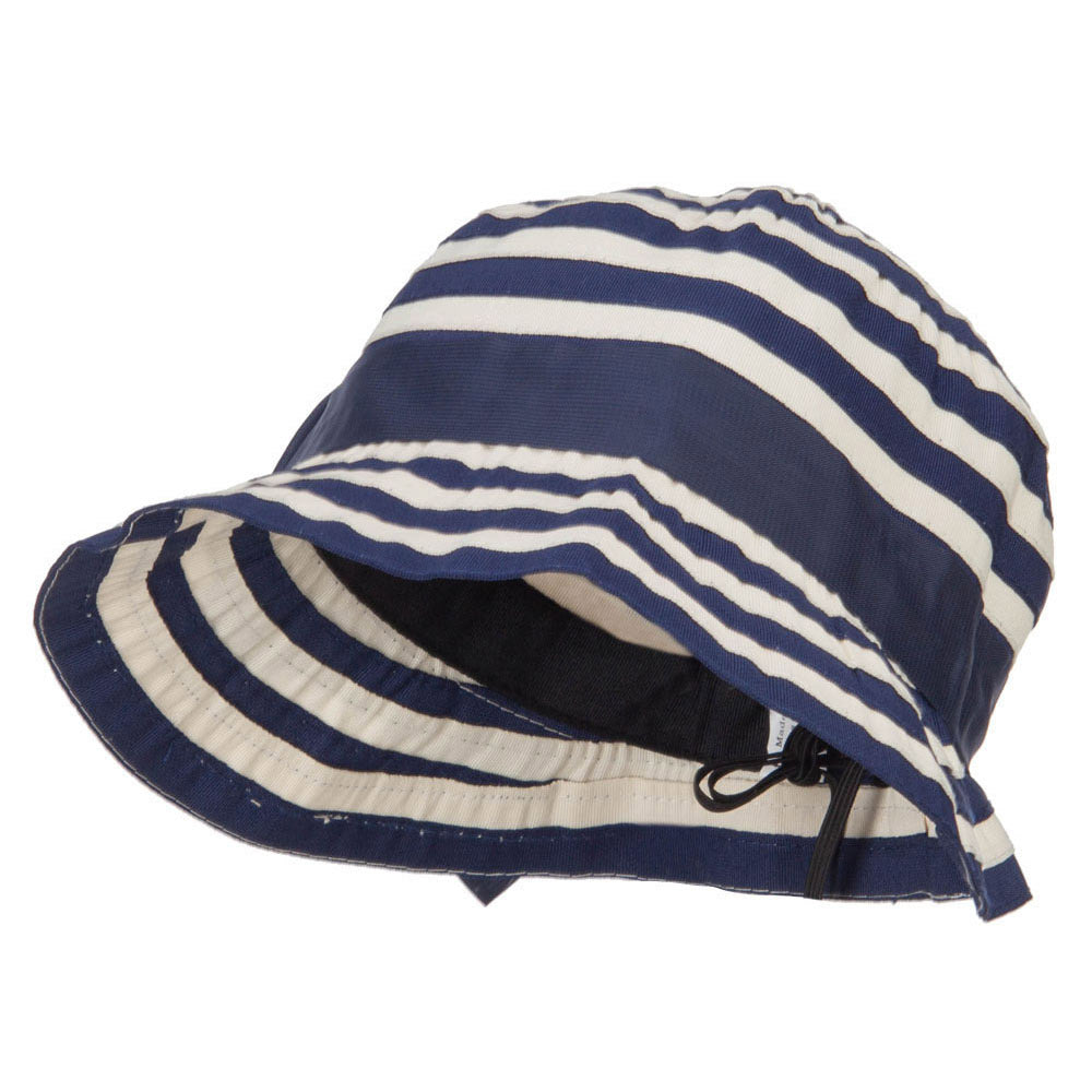 Girl&#039;s Spiral Design Bow Bucket Hat - Blue OSFM