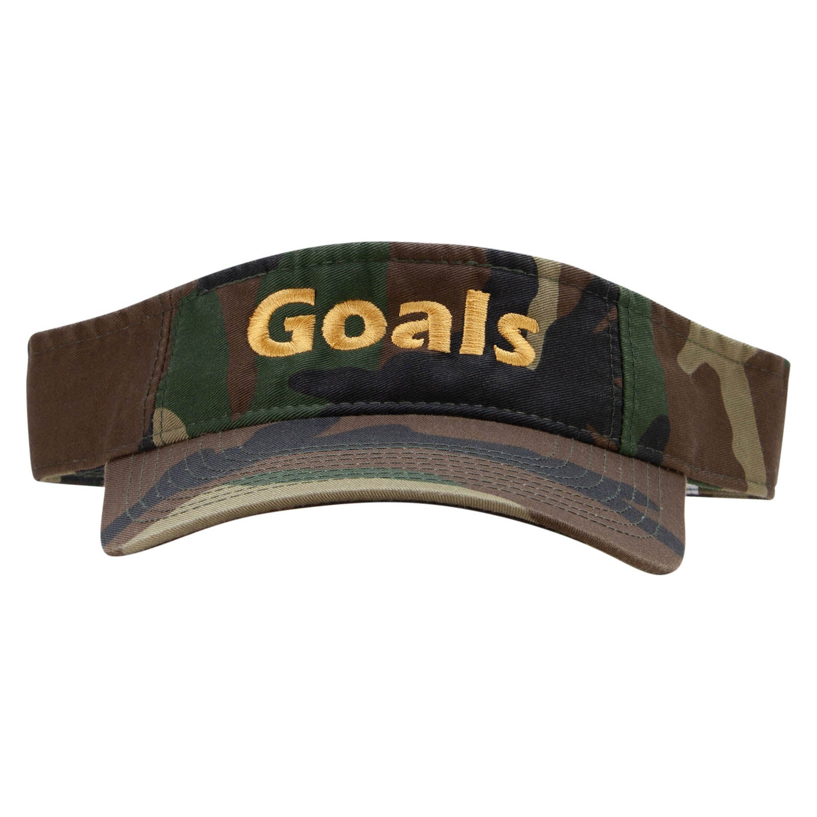 Goals Embroidered Military Visors - Camo OSFM