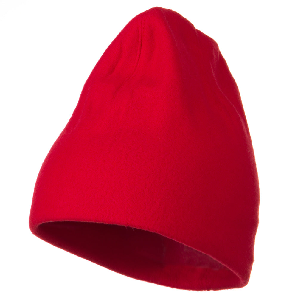 Deluxe Polar Fleece Beanie - Red OSFM