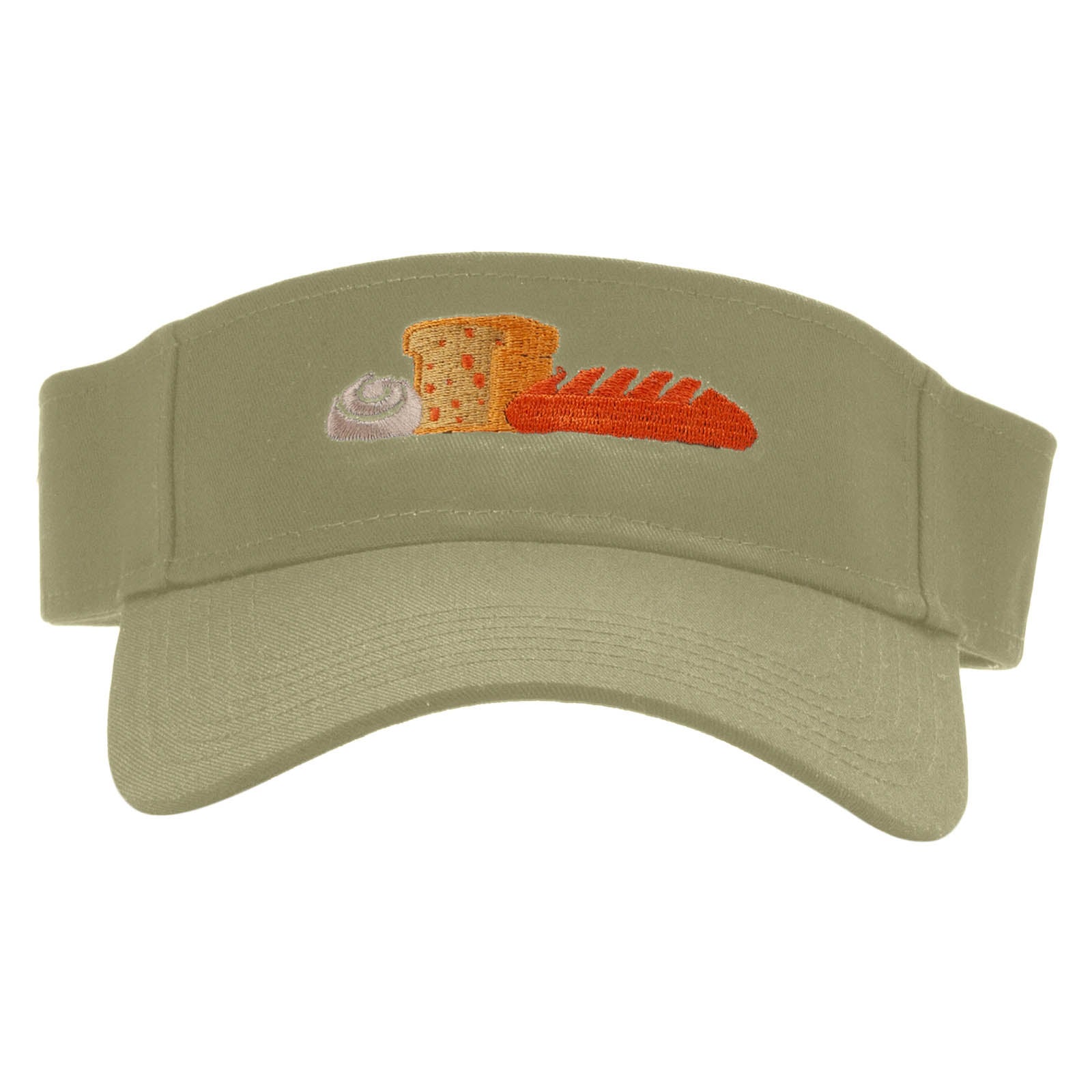 Breads Embroidered Cotton Twill Sun Visor - Khaki OSFM