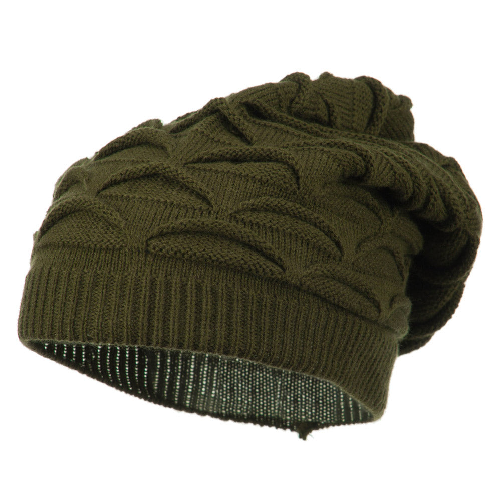 Deep Vintage Beanie - Olive OSFM