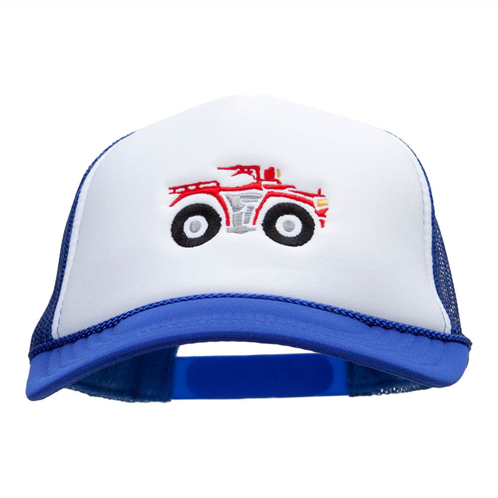 ATV Embroidered Foam Panel Mesh Snapback - Royal White OSFM