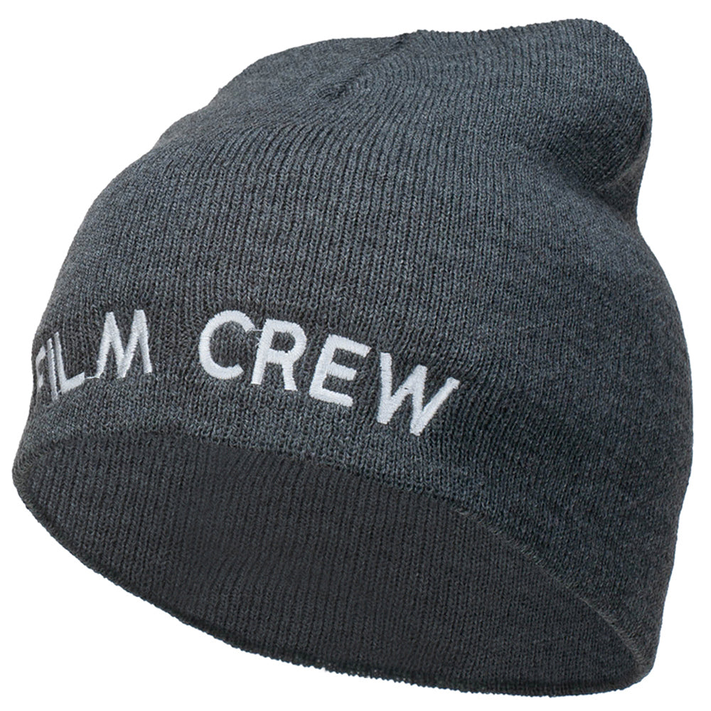 Film Crew Embroidered Short Beanie - Dk Grey OSFM