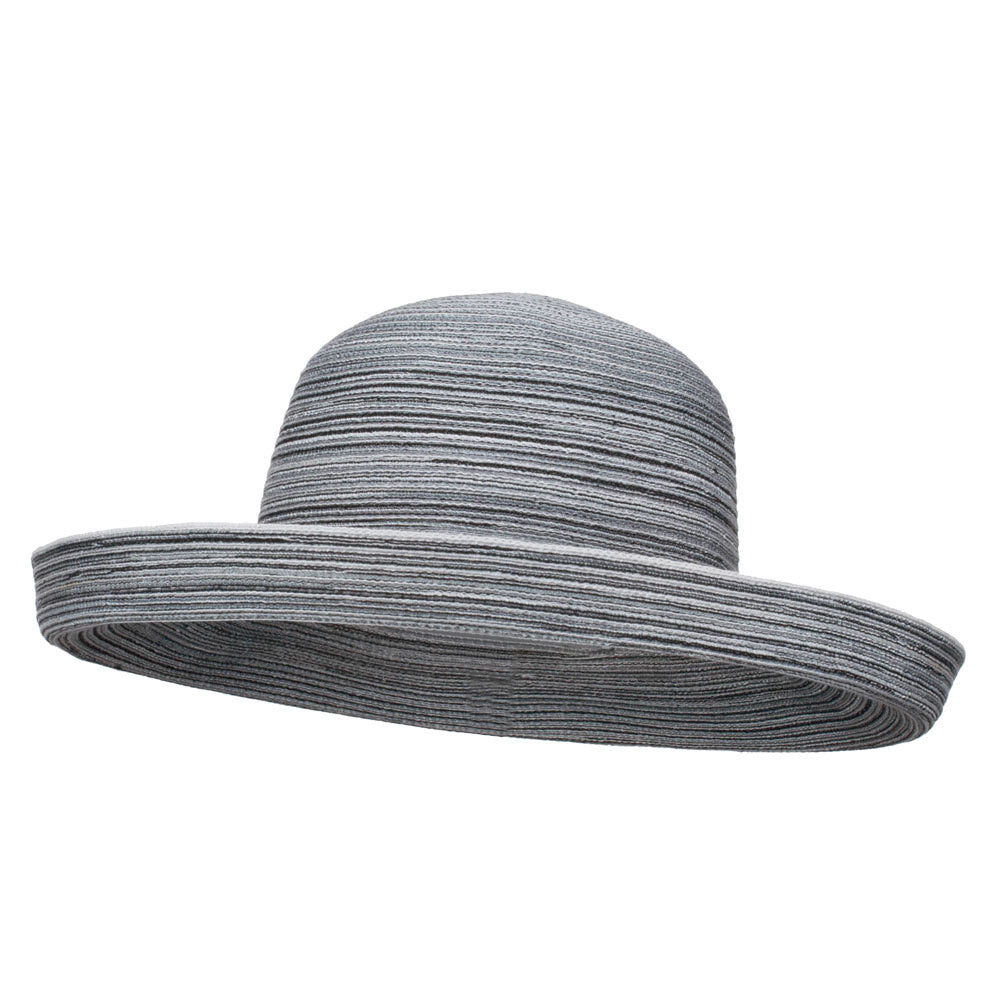 UPF 40+ Mix Roll Up Brim Hat - Black White OSFM