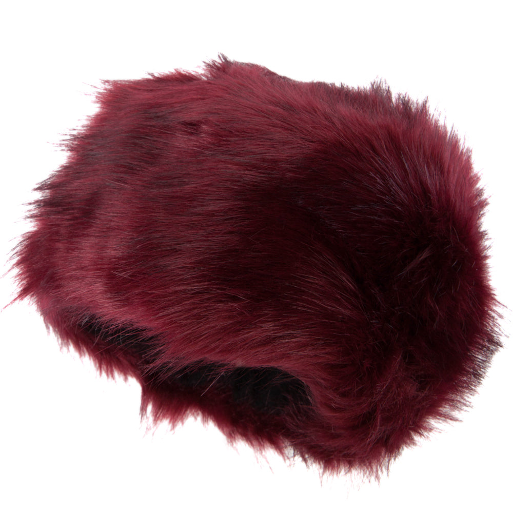 Women&#039;s Polyester Faux Fur Quilted Lining Bucket Hat - Red OSFM