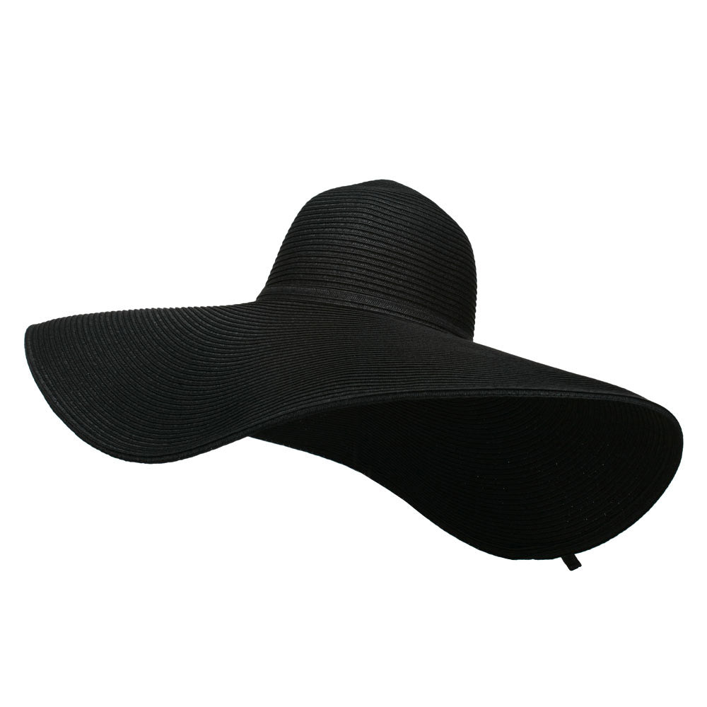 Wavy Brim Paper Braid Sun Hat | Extra Wide Brim Hat | e4Hats – e4Hats.com