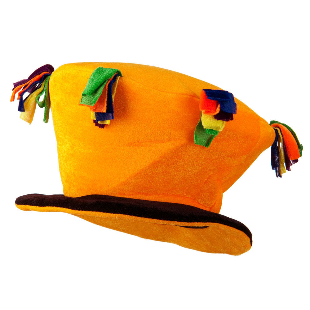 Funny Velvet Top Hat - Yellow OSFM