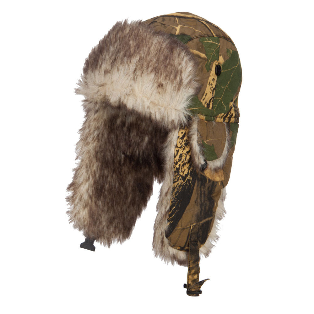 Camouflage Fur Trooper Hat - Maple OSFM