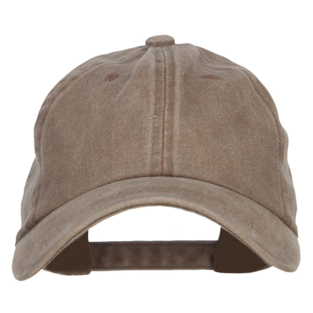 Unstructured Pigment Dyed Cotton Cap - Dk Beige OSFM