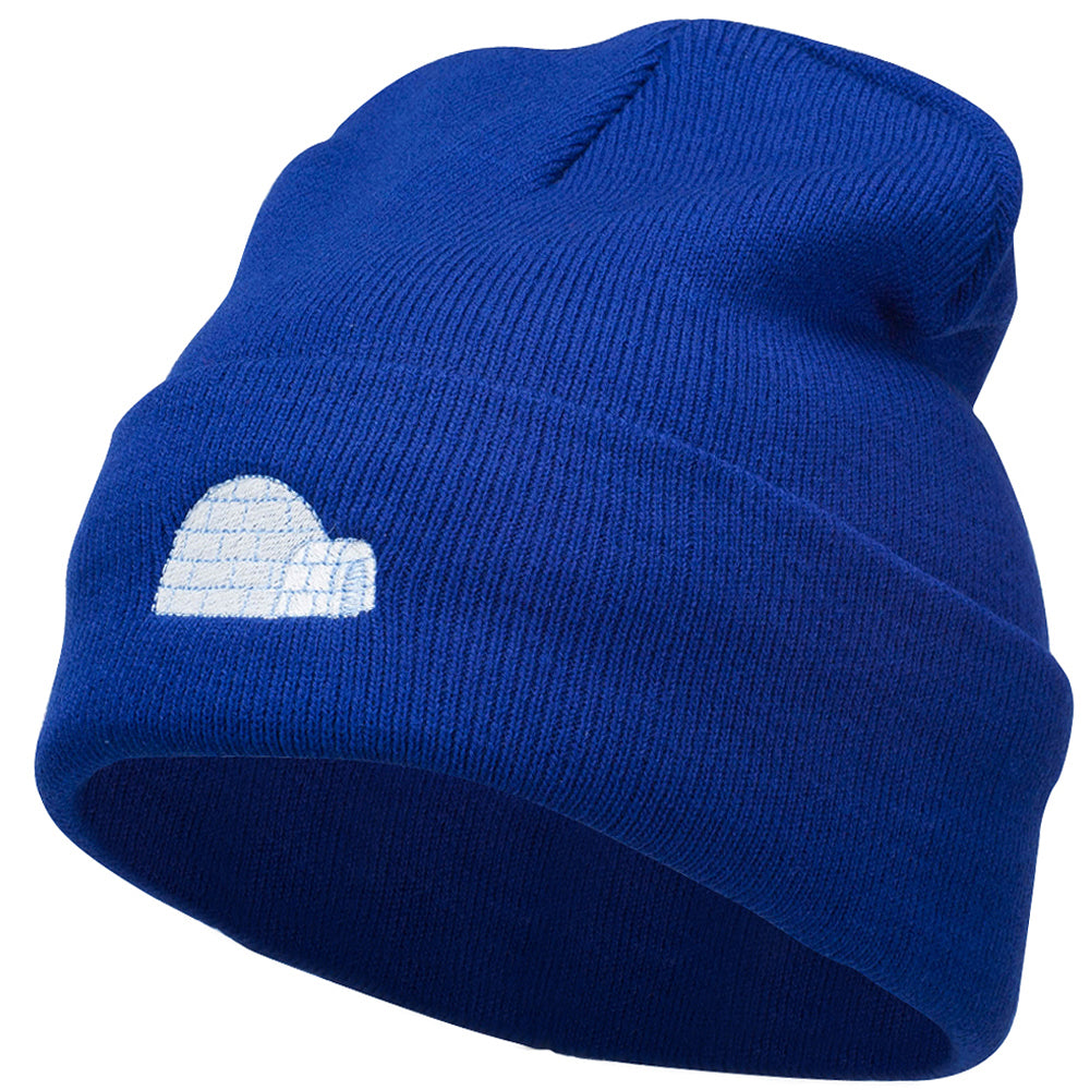 Igloo Embroidered 12 Inch Long Beanie - Royal OSFM