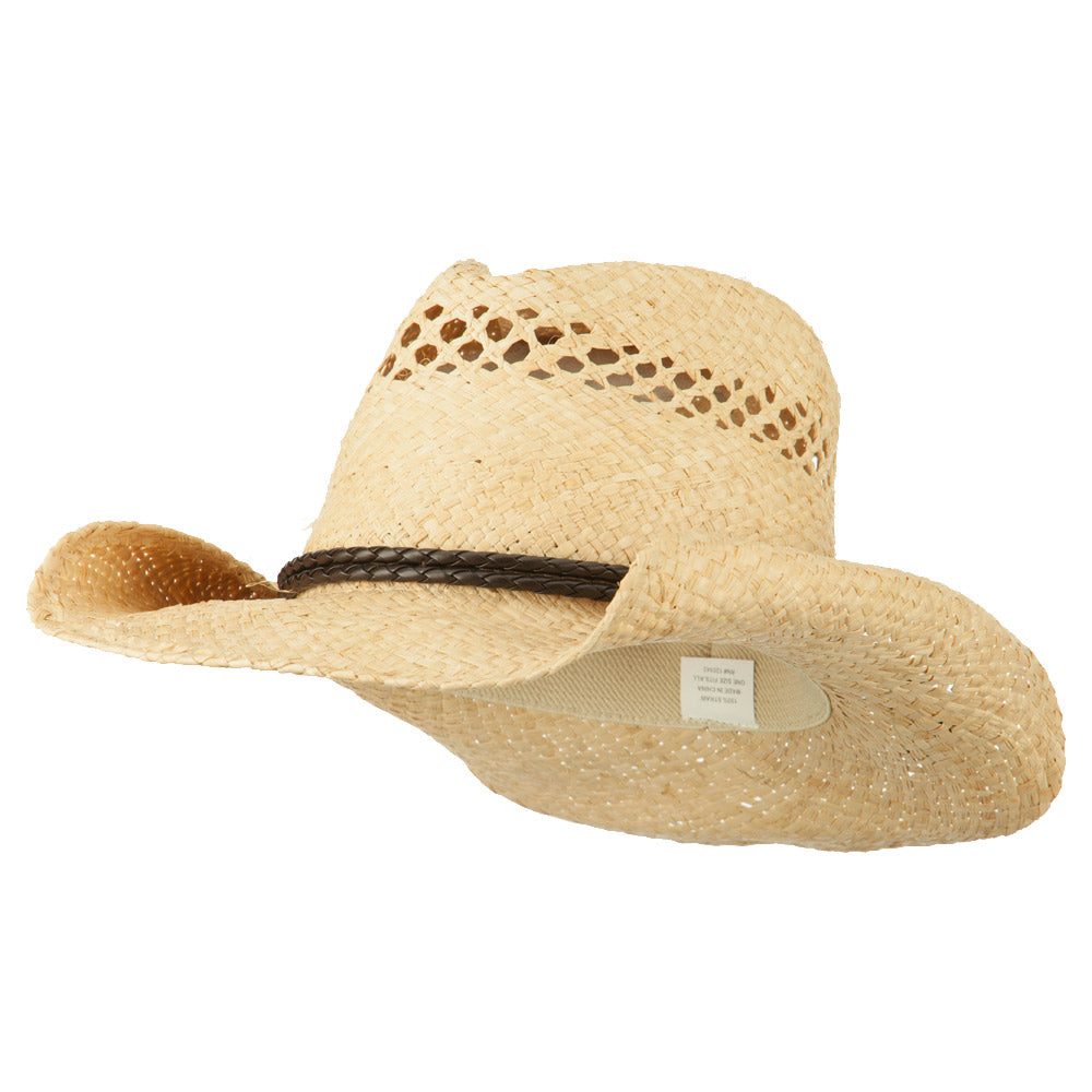 Women&#039;s Vented Weave Cowboy Hat - Natural OSFM