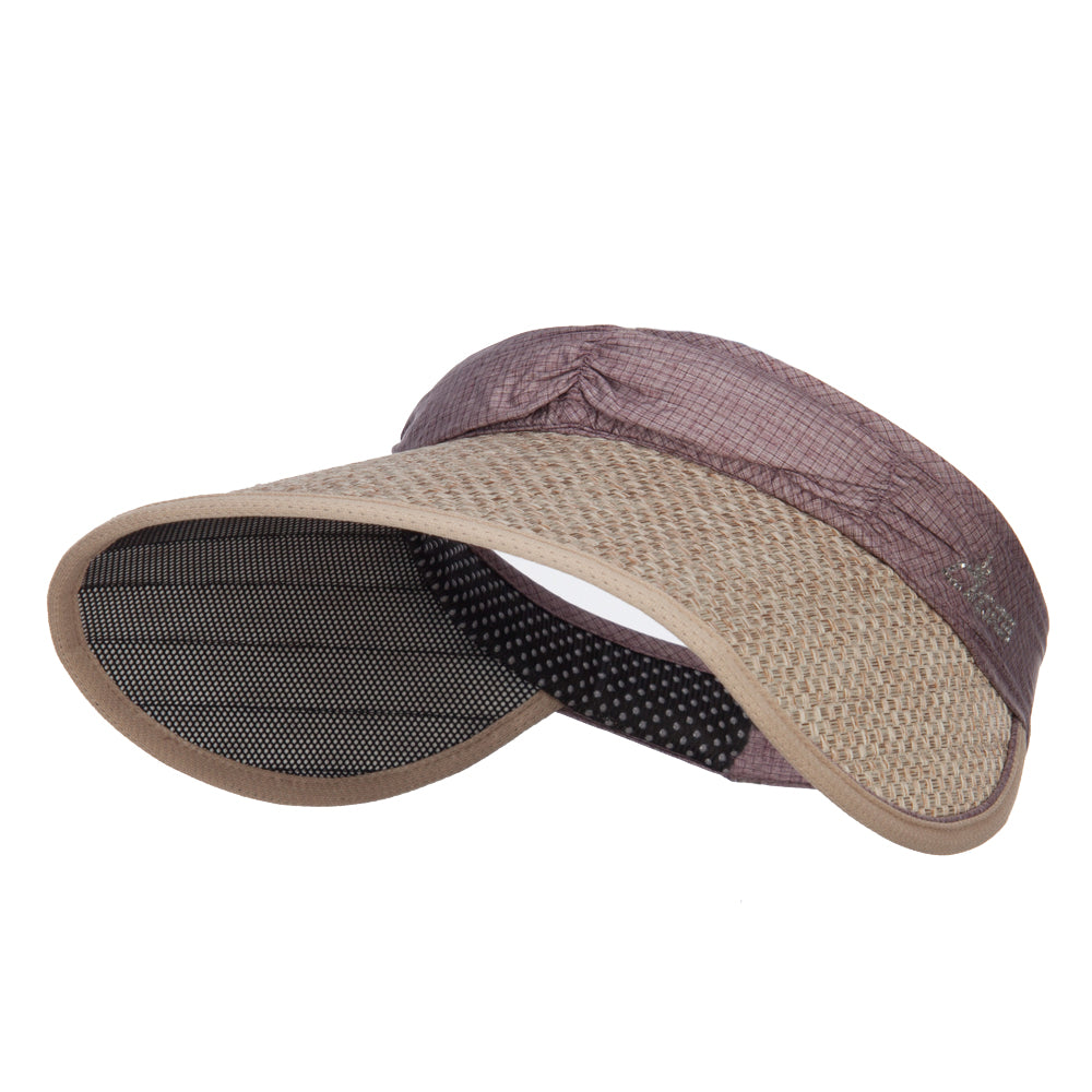 Hidden Lid Wrap Visor Cap - Purple OSFM