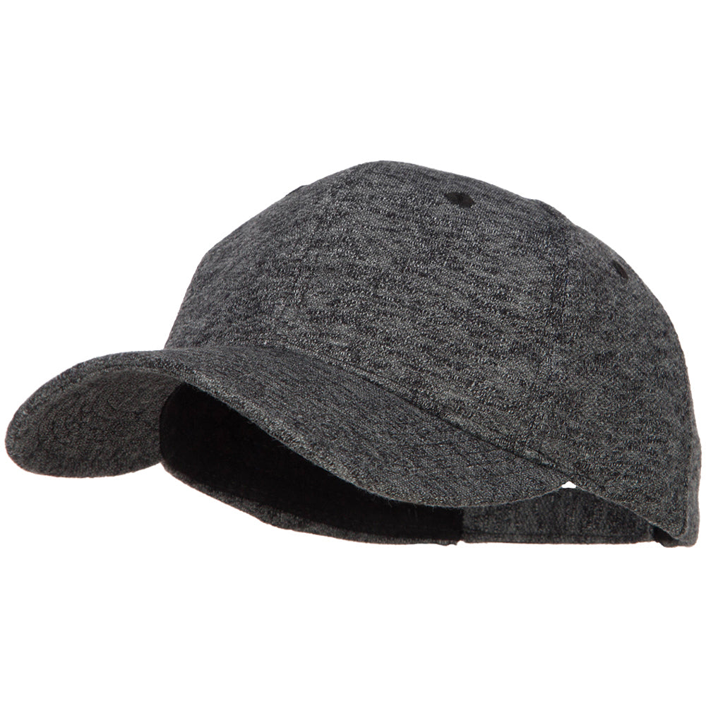 Heather Polyester Low Profile Cap - Heather Charcoal OSFM