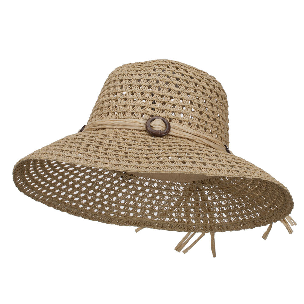 Women&#039;s Toyo Braid Sun Hat - Tan OSFM