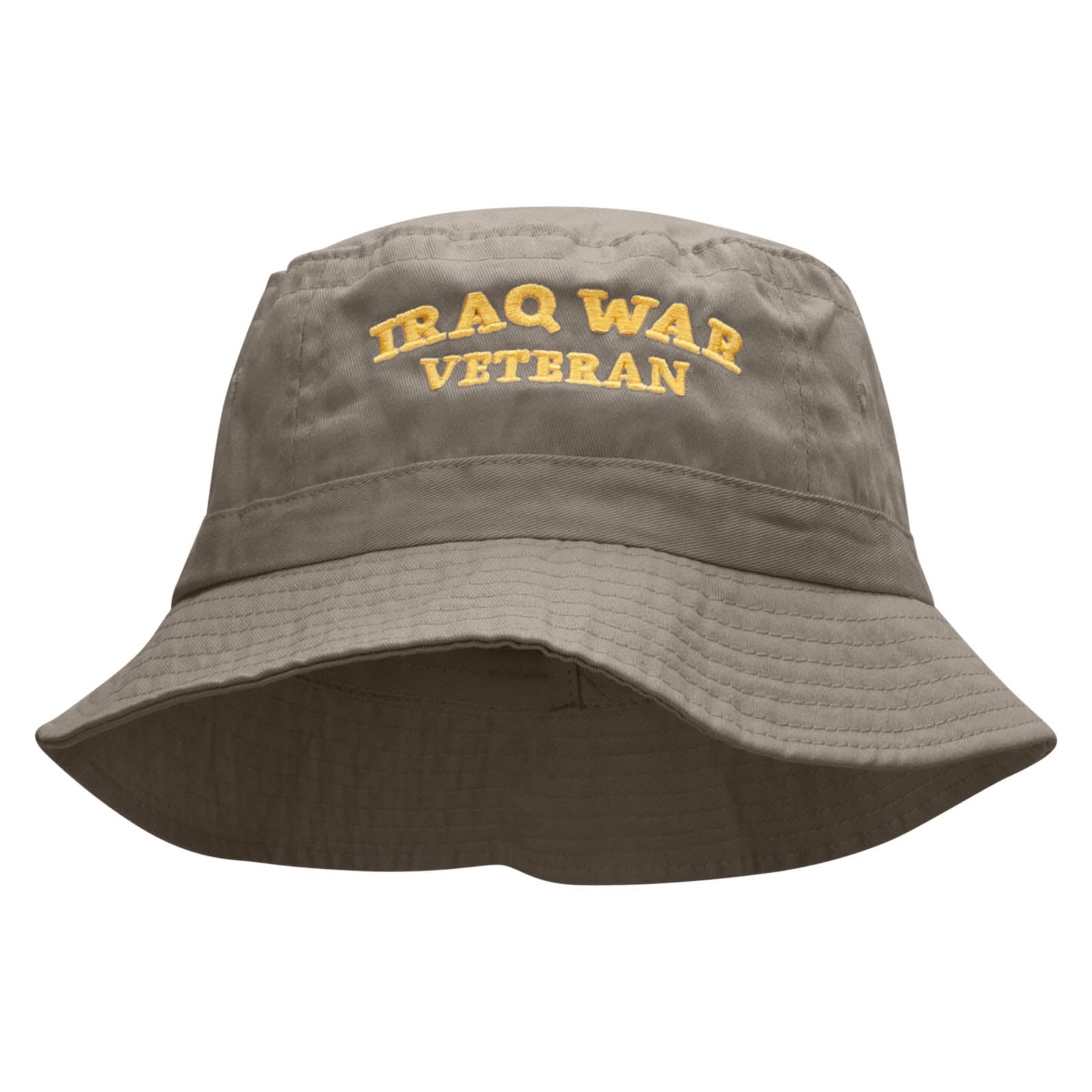 Iraq Veteran Embroidered Bucket Hat - Charcoal OSFM