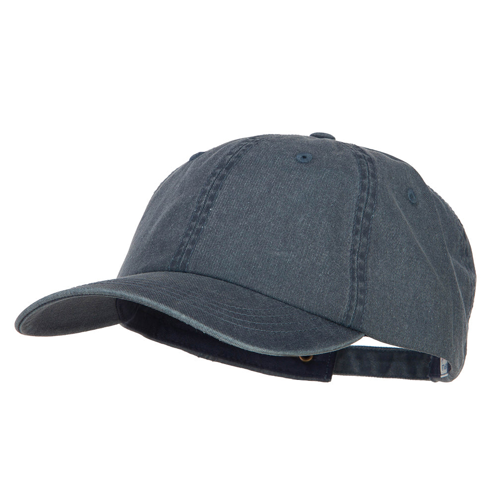 Big Size Washed Pigment Dyed Cap - Navy XL-3XL