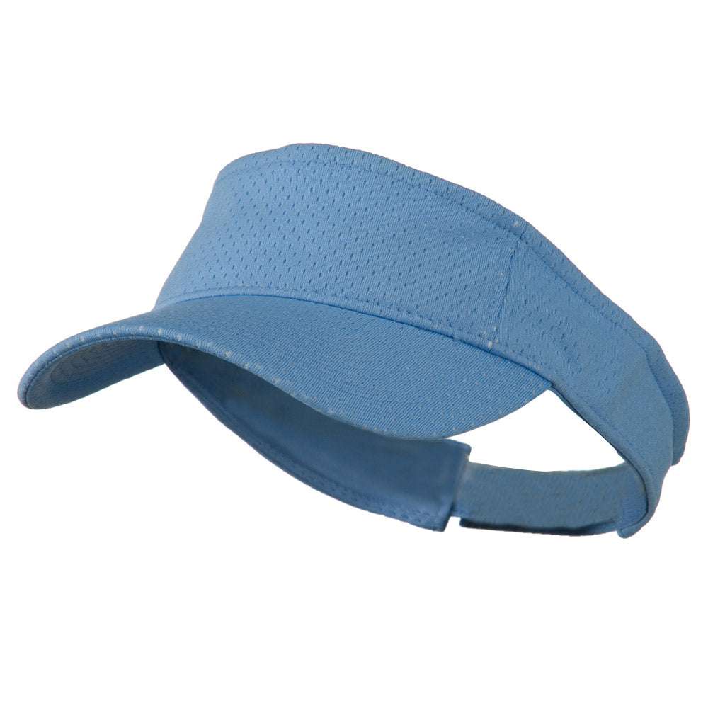 Athletic Jersey Mesh Sports Visor - Light Blue OSFM