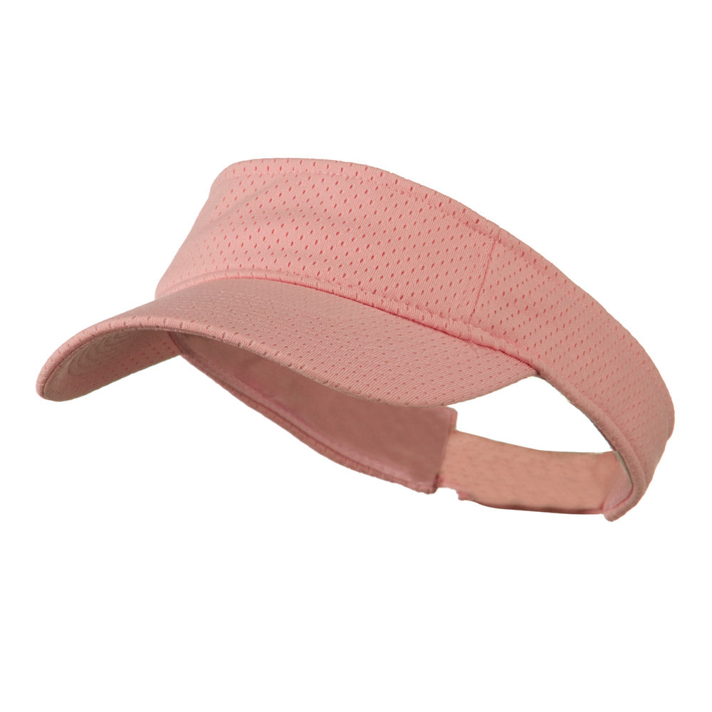 Athletic Jersey Mesh Sports Visor - Pink OSFM