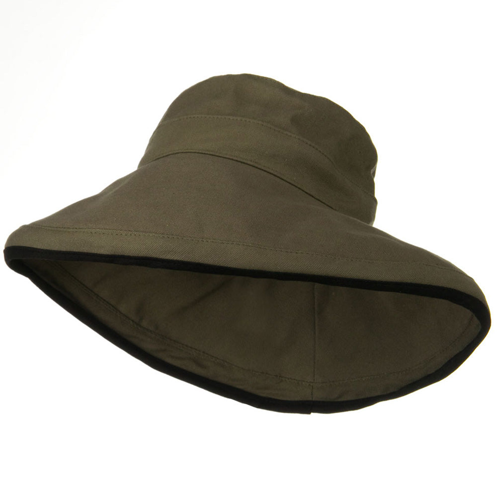 Kettle Canvas 4 Inch Brim Hat - Olive OSFM