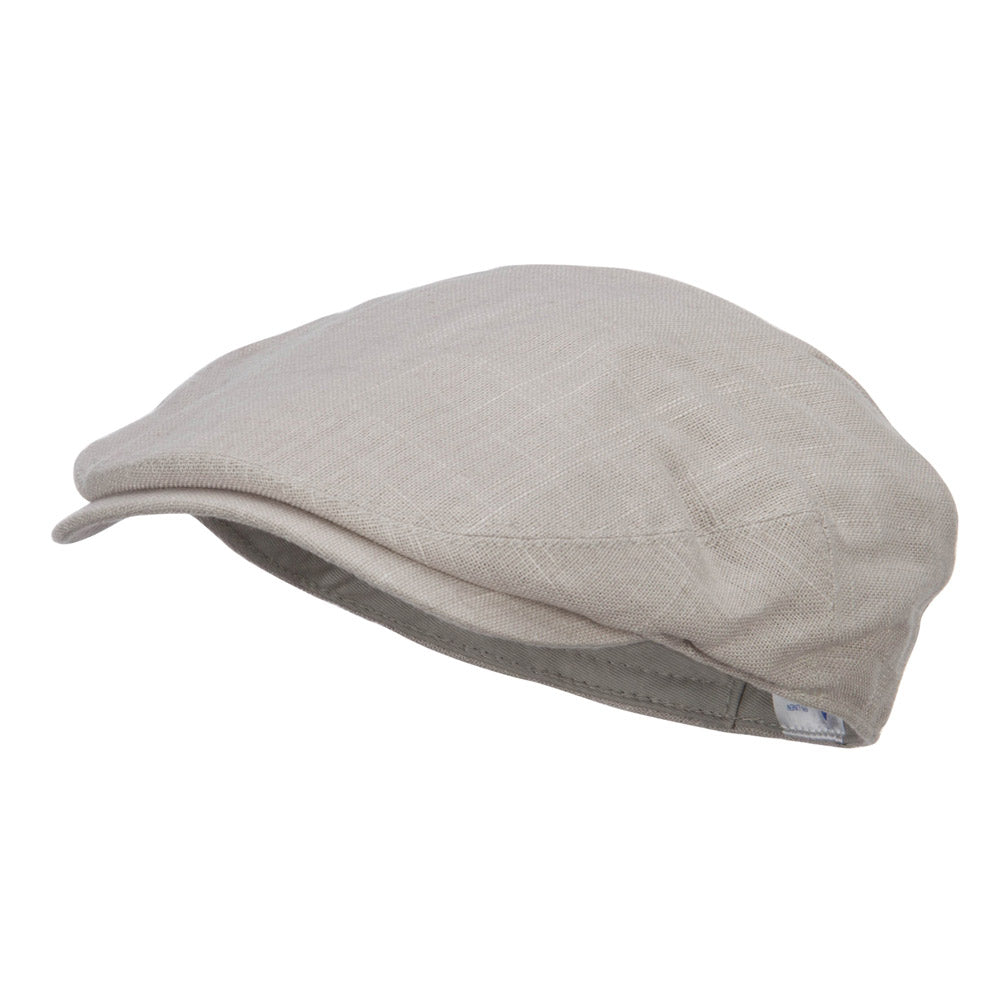 Men&#039;s Linen Summer Ivy Cap - Beige M-L