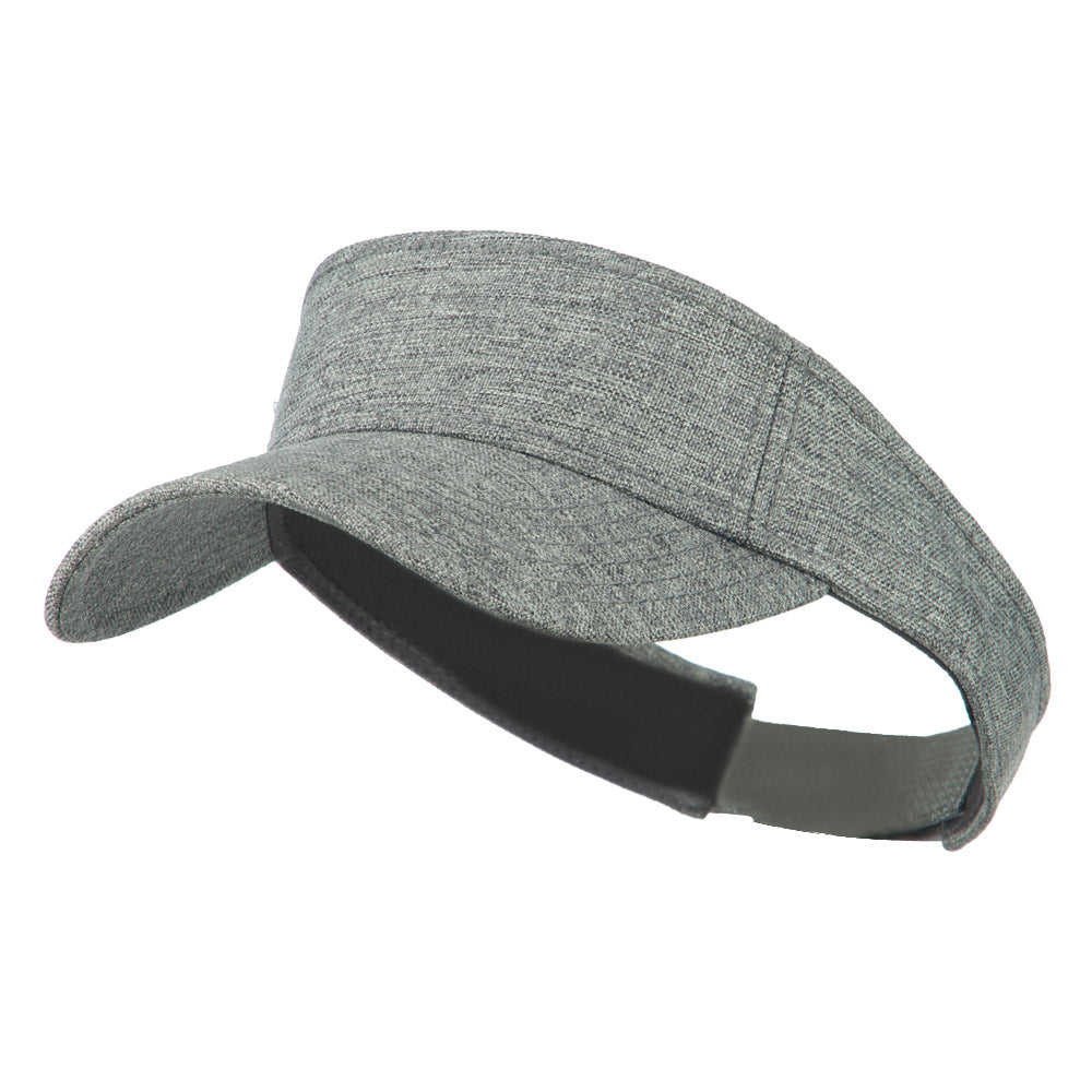 Linen Sun Visor - Charcoal OSFM