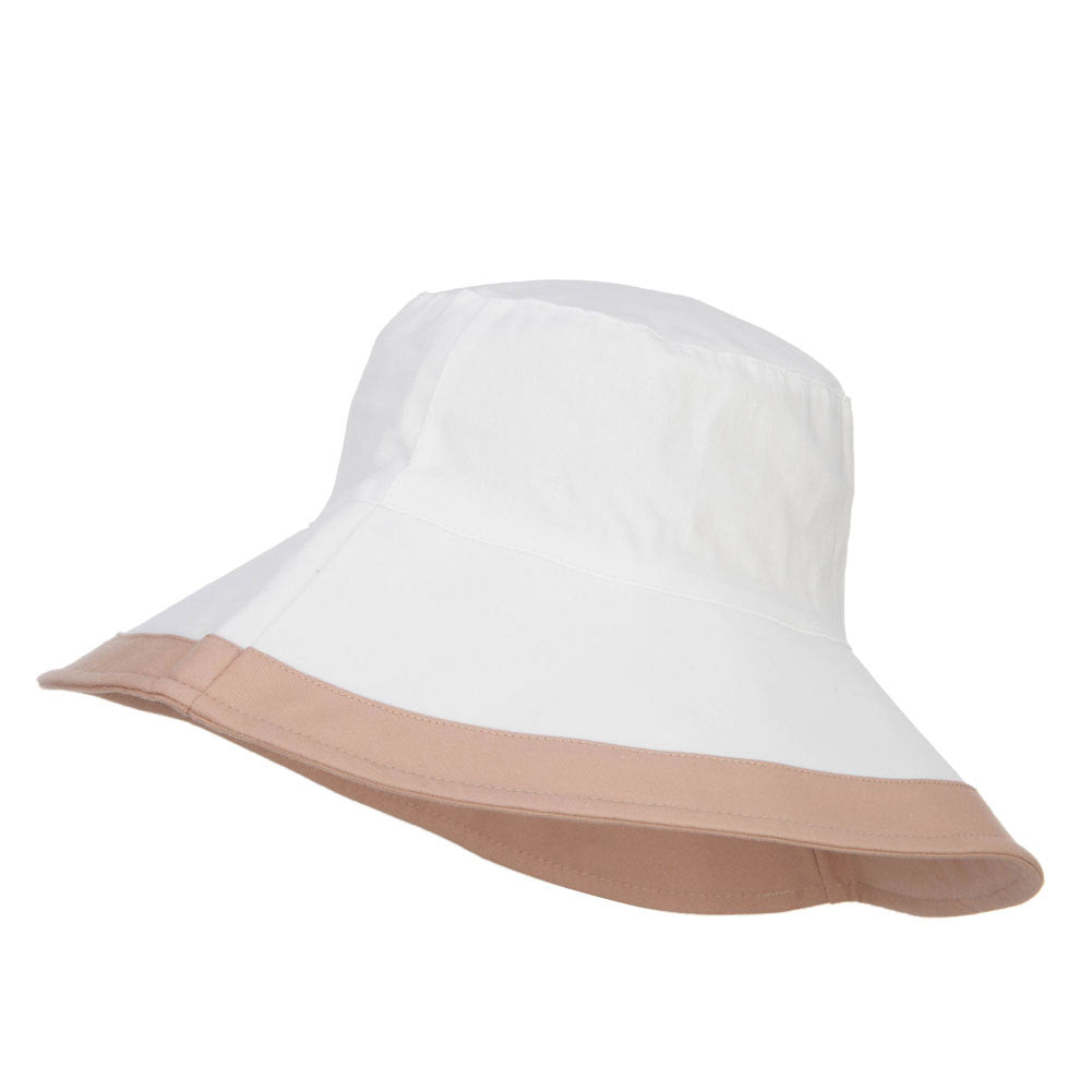 Reversible Solid Color Bucket Hat - Khaki OSFM