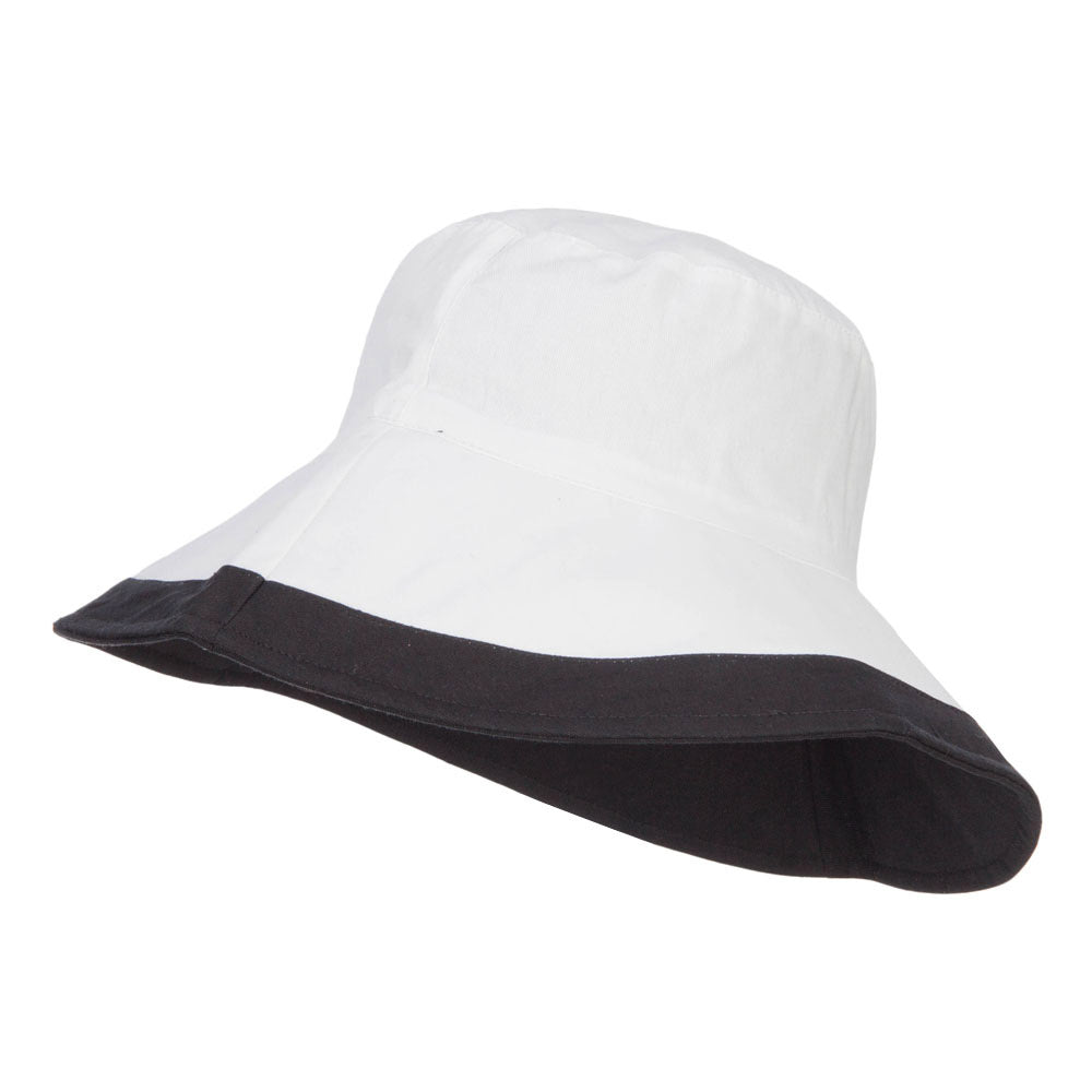 Reversible Solid Color Bucket Hat - Black OSFM