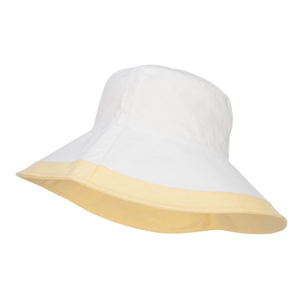 Reversible Solid Color Bucket Hat - Yellow OSFM