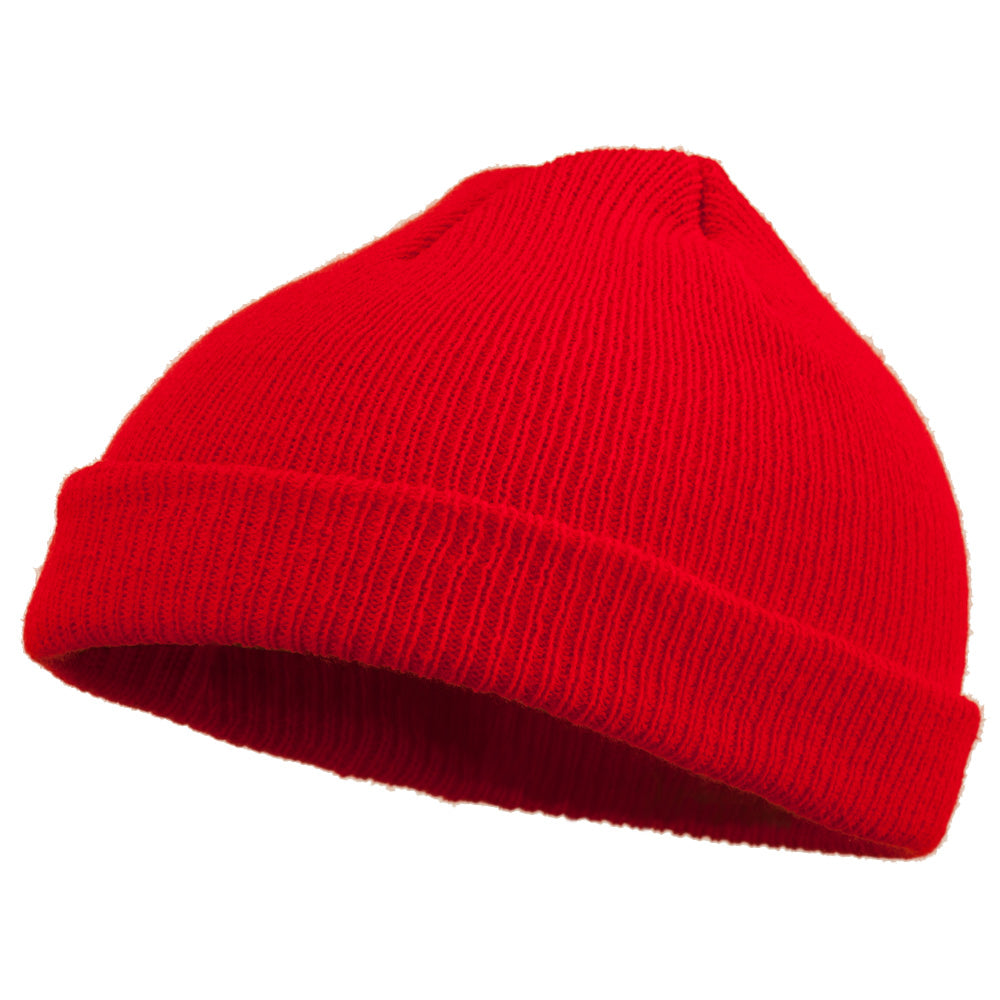 Infant Knit Cuff Beanie - Red OSFM