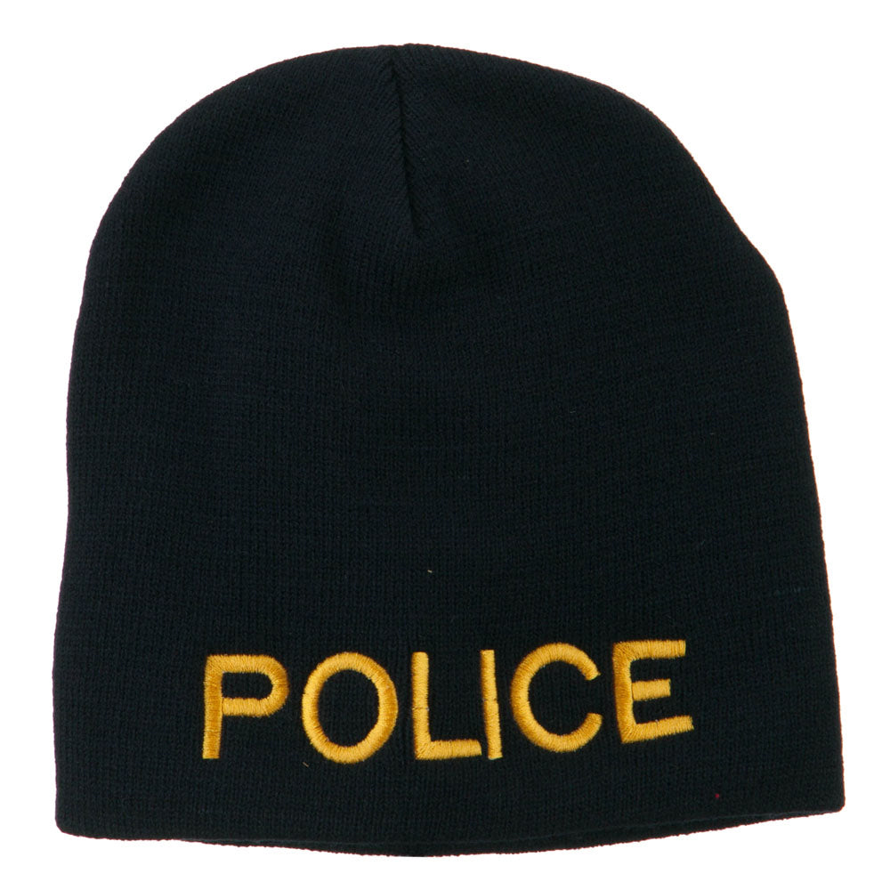 Military Police Embroidered Short Beanie - Navy OSFM