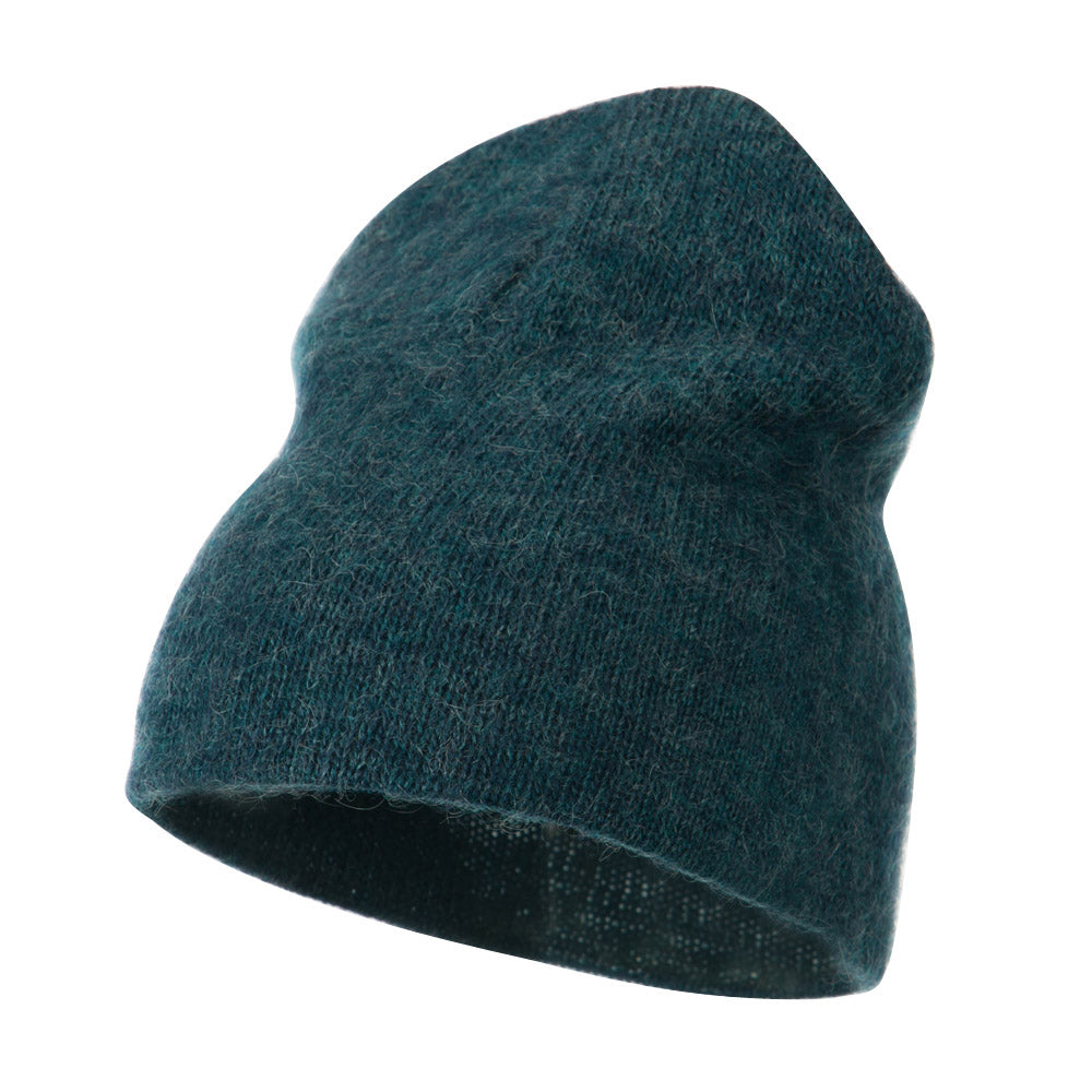 Short American Mohair Beanie - Blue OSFM