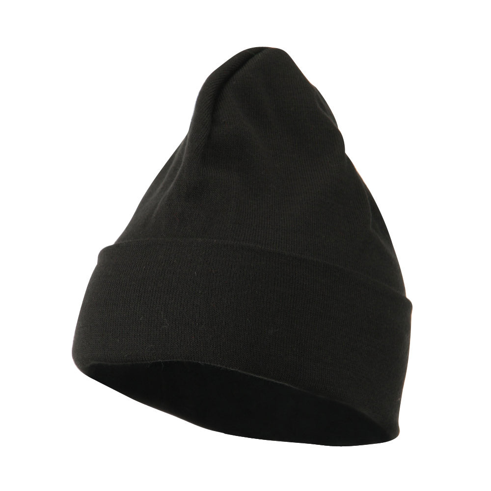 Cool Max Knitted Cuff Beanie - Black OSFM