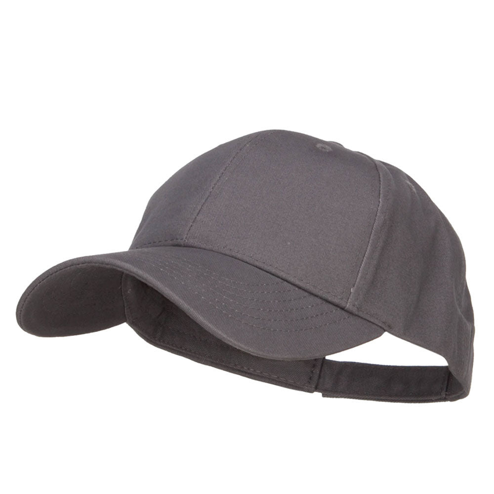 New Big Size Deluxe Cotton Cap - Charcoal XL-3XL