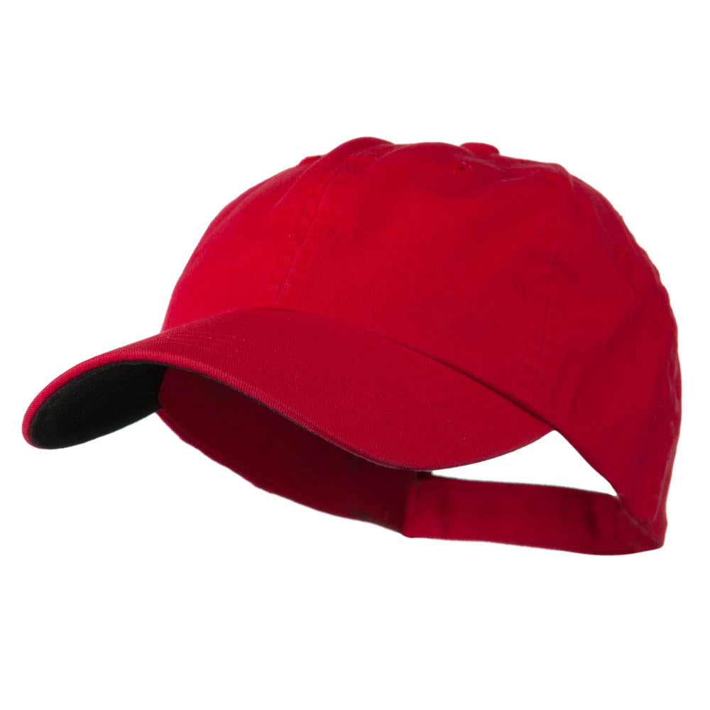 Low Profile Normal Dyed Cap - Red OSFM