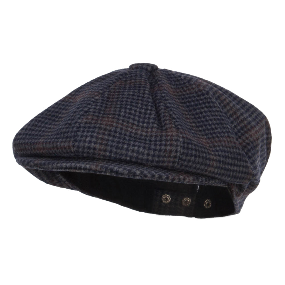 Men&#039;s Wool Blend 8 Panel Newsboy Hat - Navy OSFM