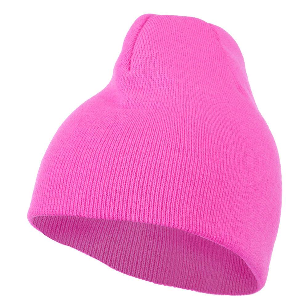 Neon Acrylic MG Short Beanie - Pink OSFM