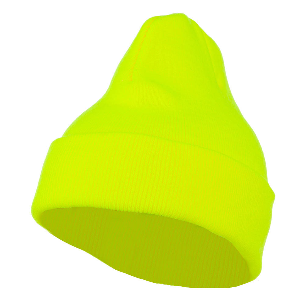 Neon Acrylic MG Long Beanie - Yellow OSFM