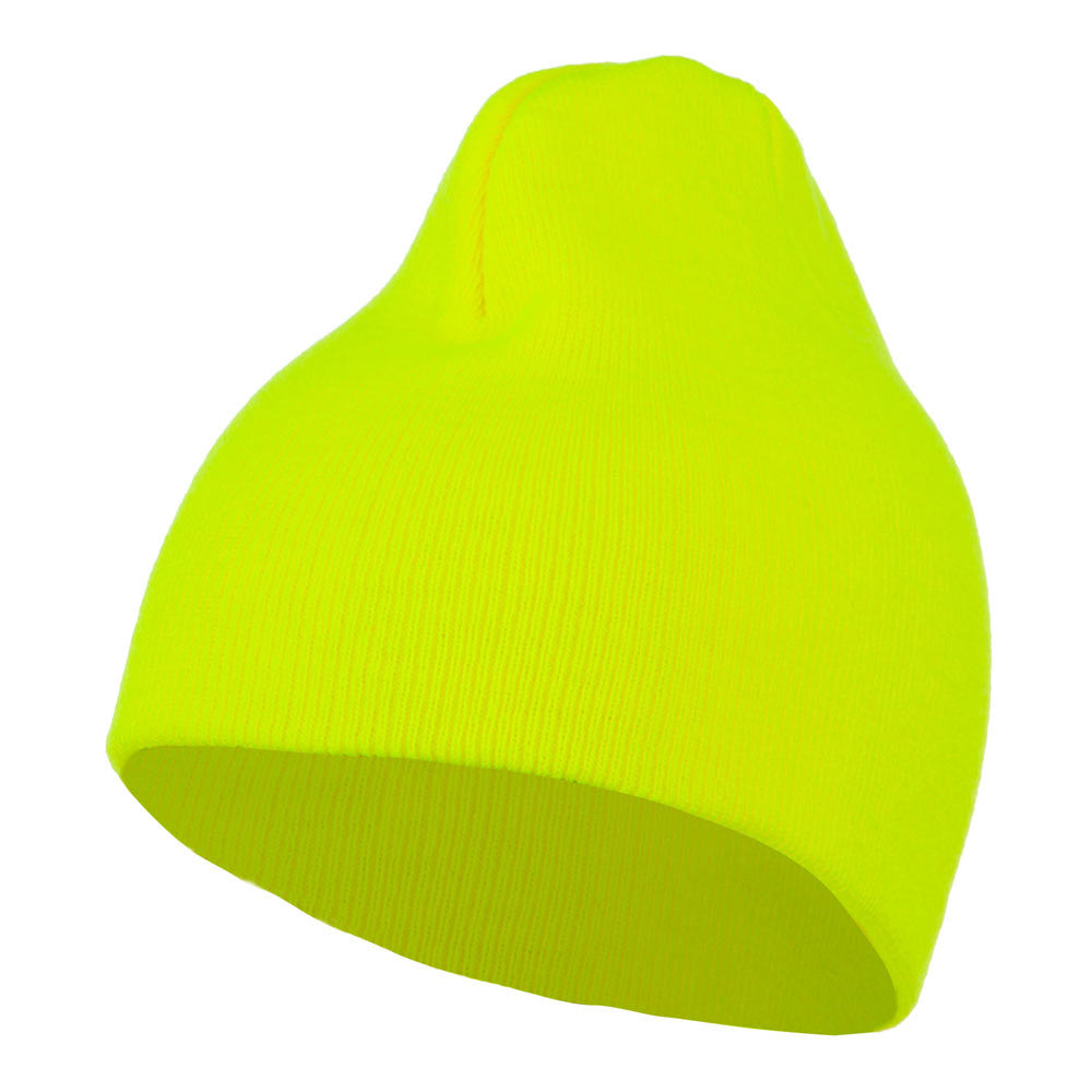 Neon Acrylic MG Short Beanie - Yellow OSFM