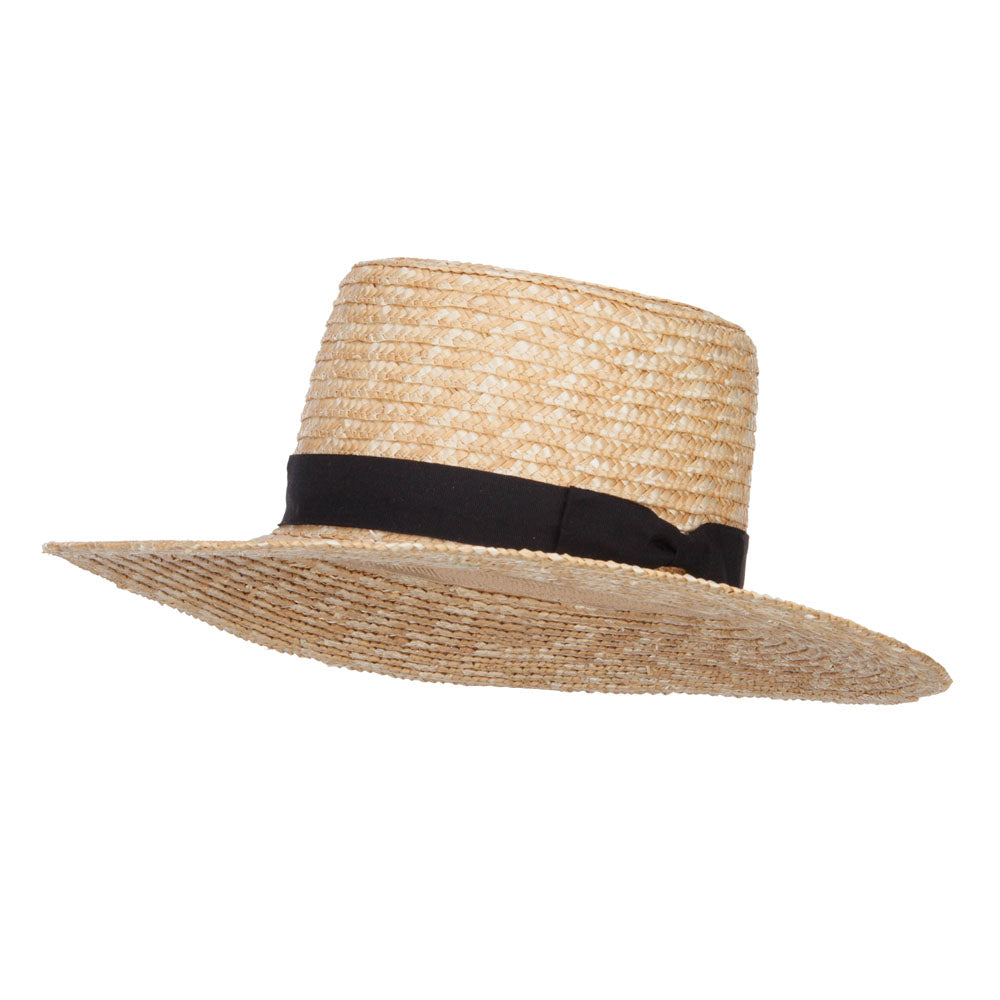 Women&#039;s Straw Braid Top Sun Hat - Natural OSFM