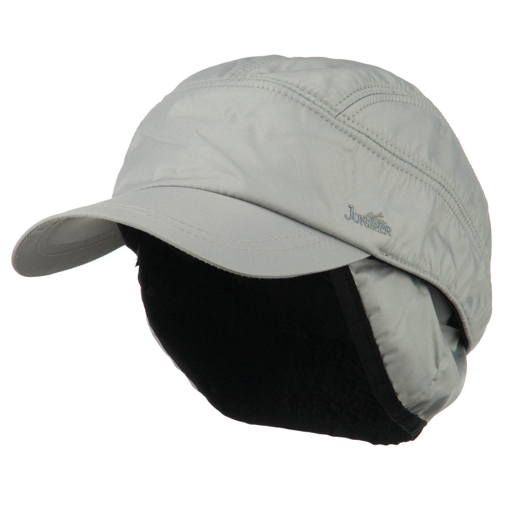 Outdoor Cap with Detachable Ear and Neck Warmer - Grey M-L