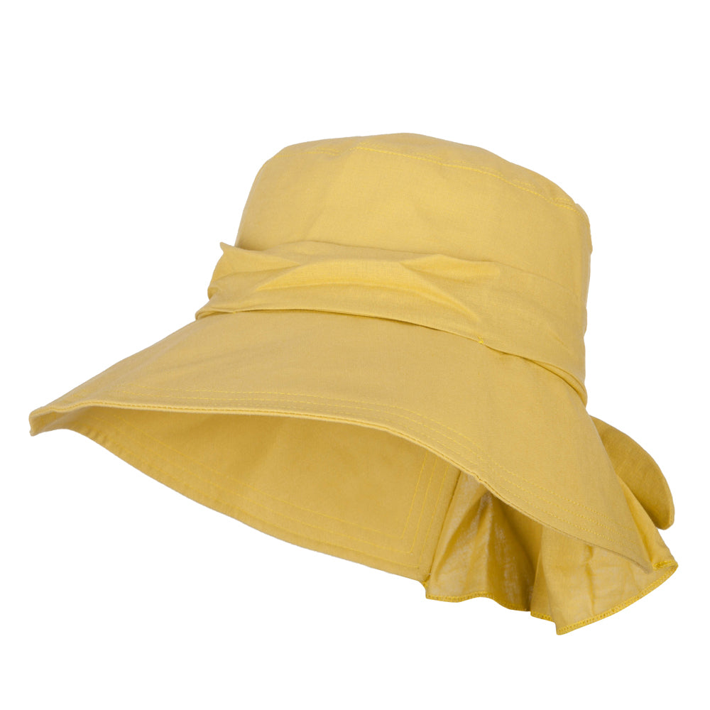 Women&#039;s Cotton Crushable Bucket Hat - Charteuse OSFM