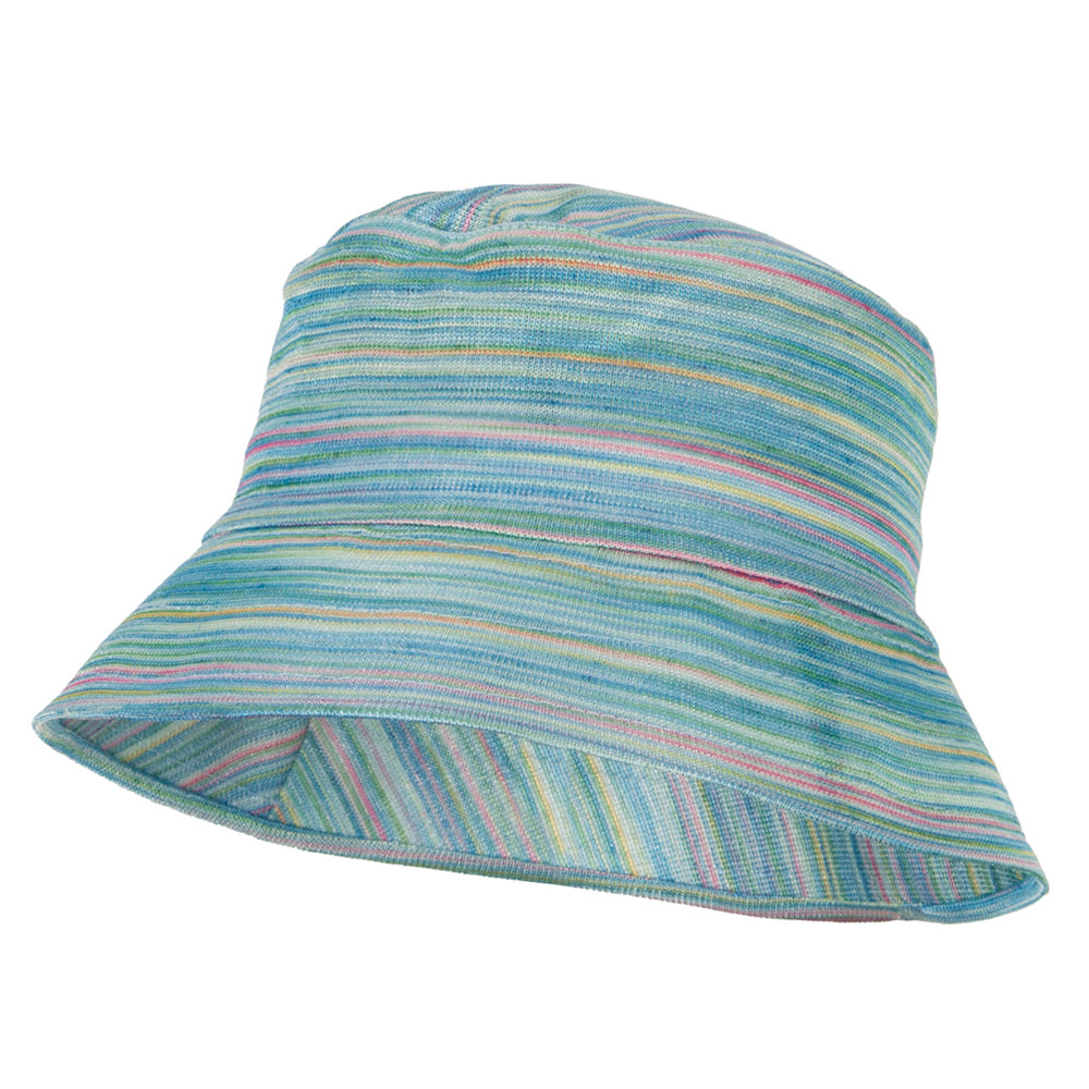 Woman&#039;s Multicolored Bucket Hat - Teal OSFM