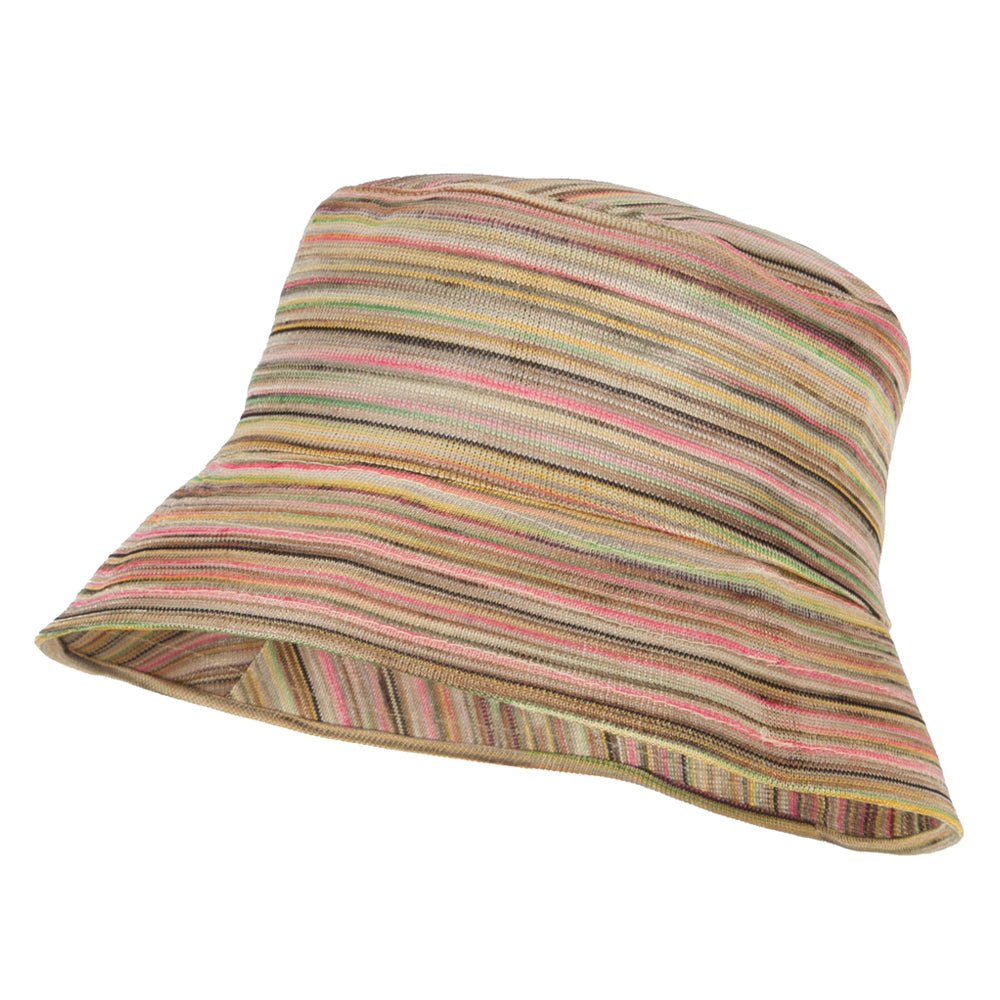 Woman&#039;s Multicolored Bucket Hat - Pink OSFM