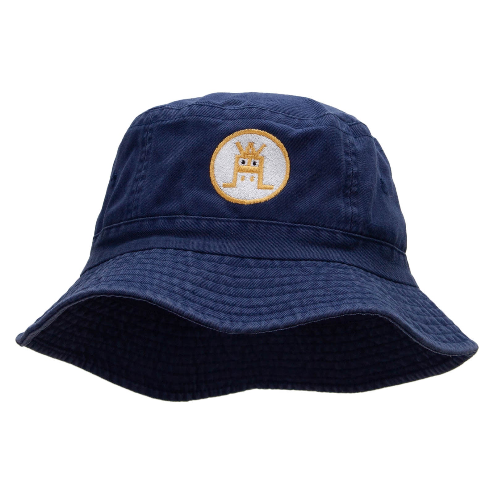 Retro Alien Embroidered Bucket Hat - Periwinkle OSFM