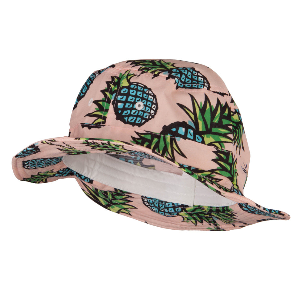 Women&#039;s Pineapple Bucket Hat - Pink OSFM