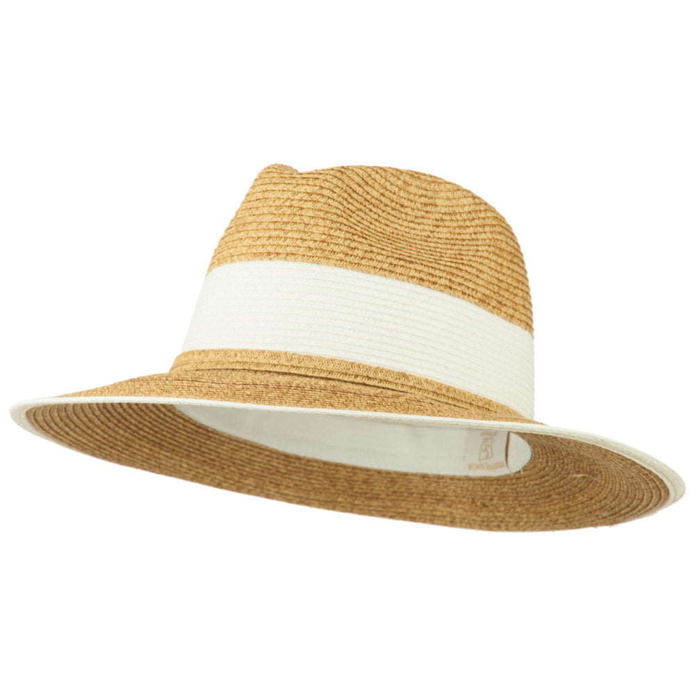 Braided Straw Panama Hat - White S-M