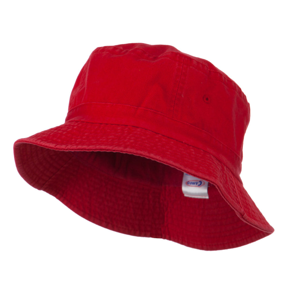 Pigment Dyed Bucket Hat - Red OSFM