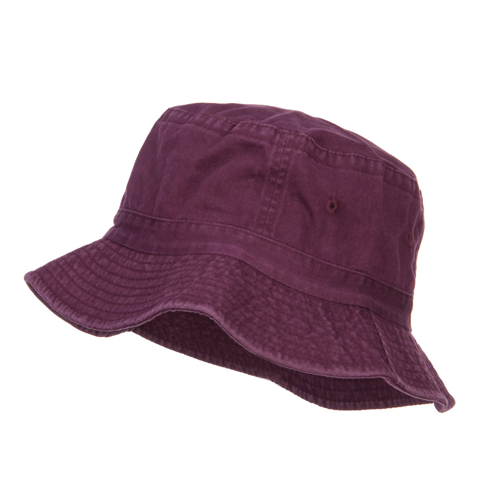 Pigment Dyed Bucket Hat - Burgundy OSFM