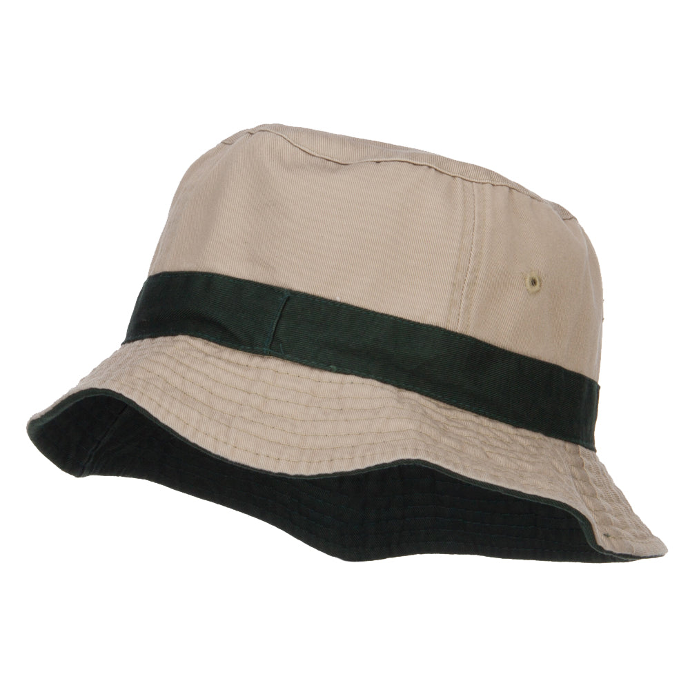 Pigment Dyed Bucket Hat - Green Khaki OSFM