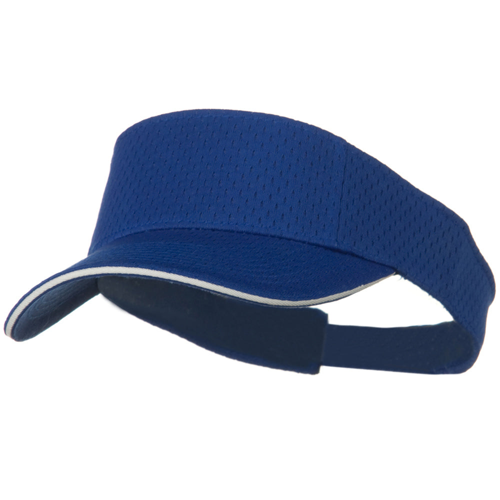 Pro Mesh Sandwich Sun Visor - Royal White OSFM